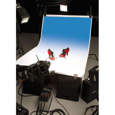 Colorgrad ColoramaPVC Background 110 x 170cm White / Blue Colorgrad ColoramaPVC Background 110 x 170cm White / Blue