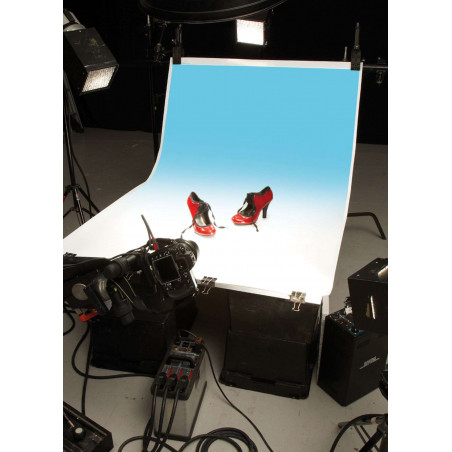 Colorgrad Colorama PVC Background 110 x 170cm White / Aqua Colorgrad Colorama PVC Background 110 x 170cm White / Aqua