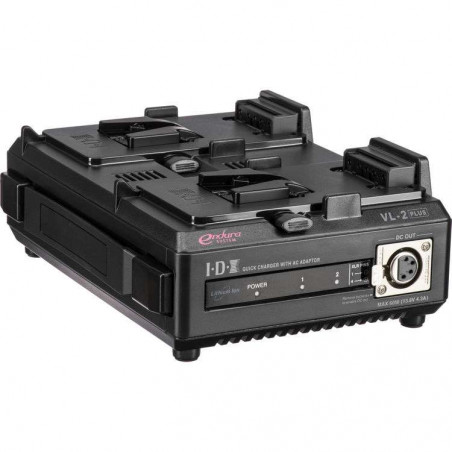 VL-2Plus IDX Caricatore e alimentatore con montaggio V-Mount a 2 canali VL-2Plus IDX Caricatore e alimentatore con montaggio V-Mount a 2 canali